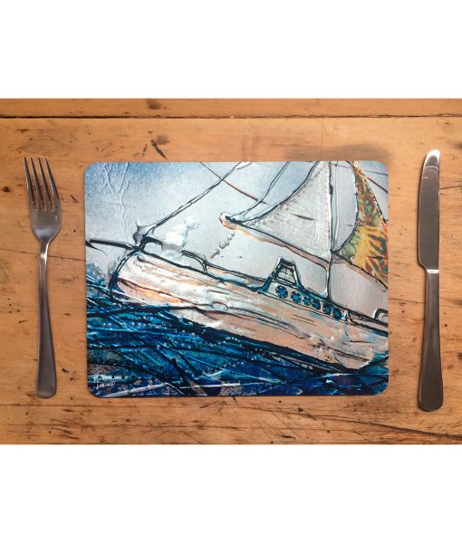 6 Art Placemats. Flying Solo Through Life.