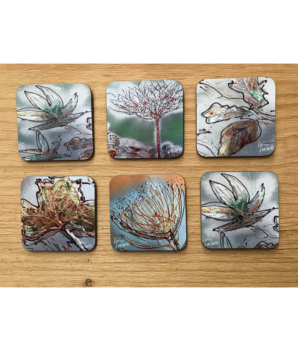 Art Drink Coaster Sets. Whisperings Collection. - Image 3